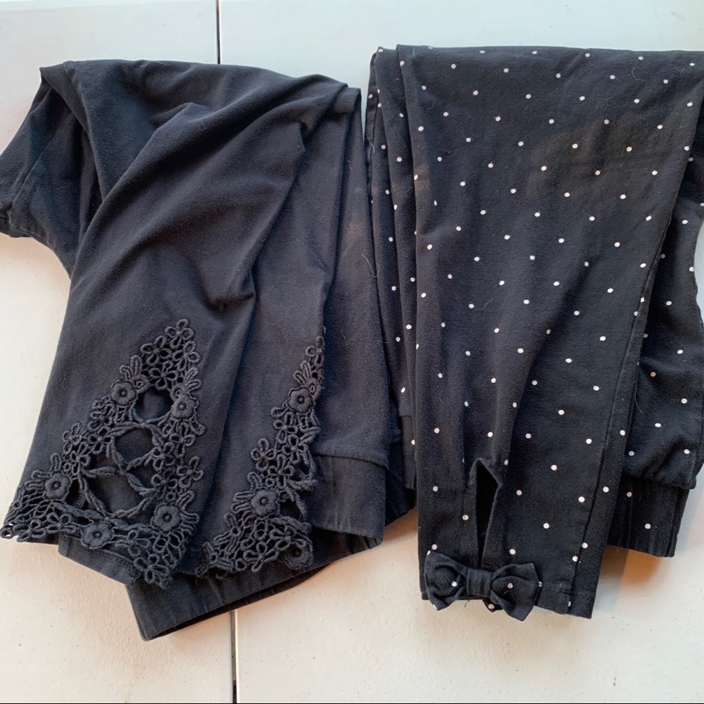 Lot of 2 size 1 Torrid Black leggings